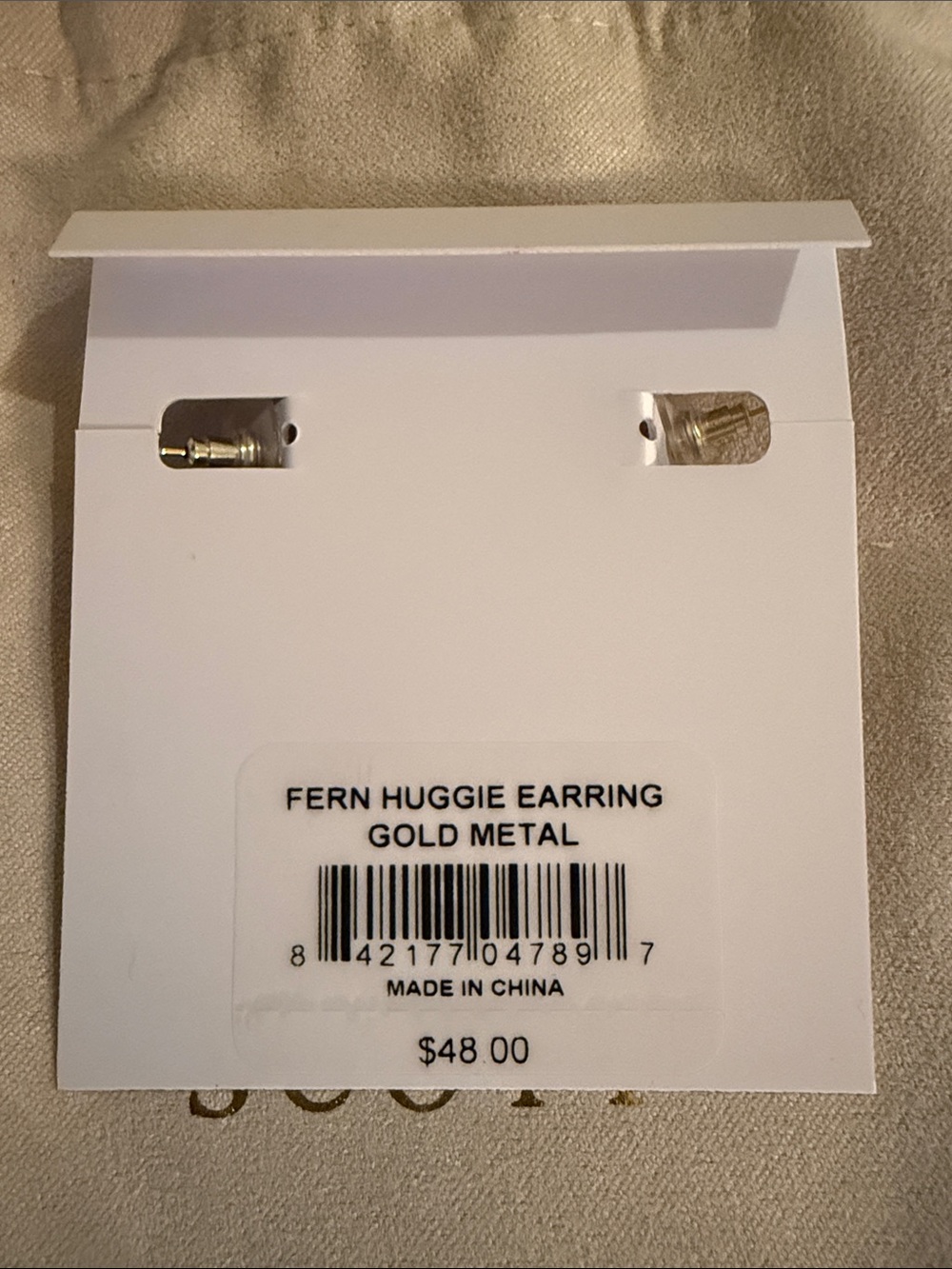 BRAND NEW Kendra Scott Silver Hoop Earrings with Small Drop Charms - Gold - Picture 4 of 4